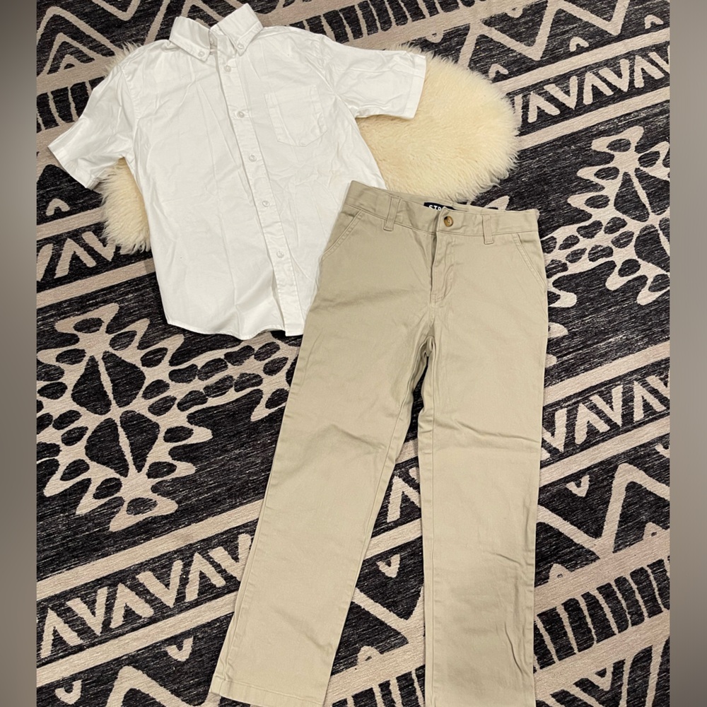 Button up + Khaki Bundle